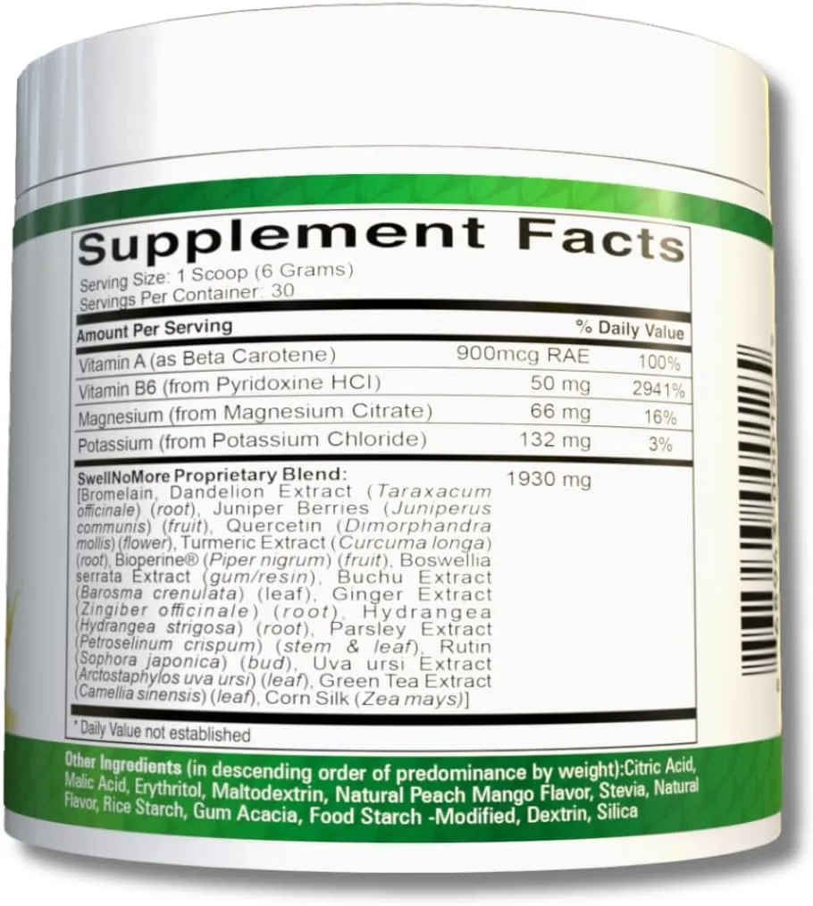 Swollen Feet and Ankles? Reduce Swelling Legs, Edema Relief for Legs, Edema, Ankle Swelling Relief, Water Pills for Swollen Legs, Anti Bloat, Puffy Face Reducer, (1)