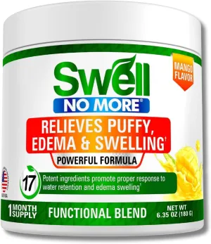 Swollen Feet and Ankles? Reduce Swelling Legs, Edema Relief for Legs, Edema, Ankle Swelling Relief, Water Pills for Swollen Legs, Anti Bloat, Puffy Face Reducer, (1)