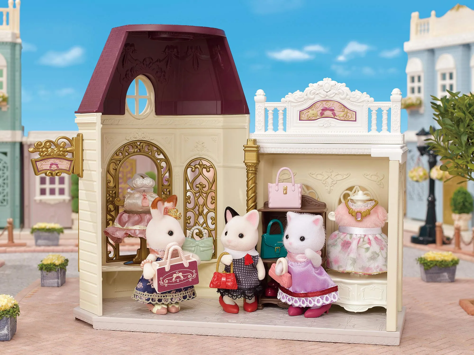 Sylvanian Families Town Fashion Coordination Set Persian Cat Sister TVS-9  Ages 3 
