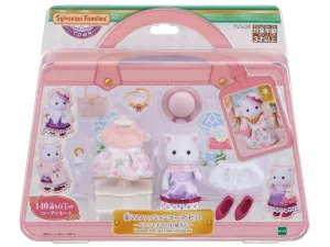 Sylvanian Families Town Fashion Coordination Set Persian Cat Sister TVS-9  Ages 3 