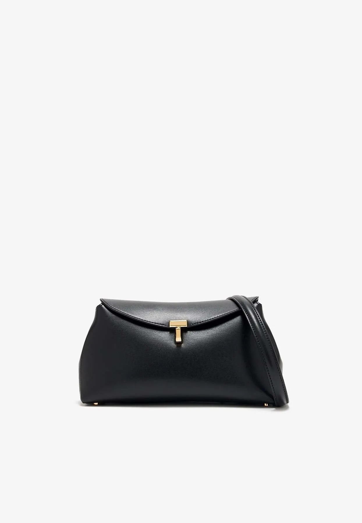T-Lock Leather Clutch Bag