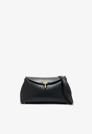 T-Lock Leather Clutch Bag