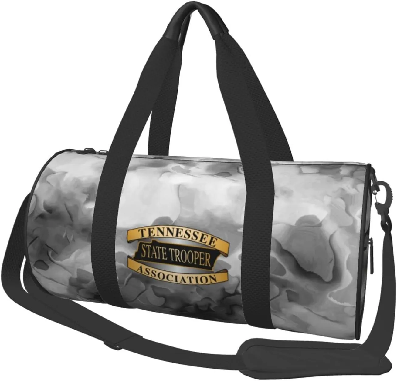 Tennessee State Troopers Association Convertible Garment Bag with Shoulder Strap, Carry on Garment Duffel Bag for Men Women - Rolling Foldable for Travel Luggage Bags (Black)