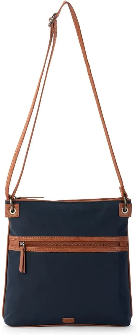 The Sak Esperato Nylon Flat Crossbody in Eco Twill, Adjustable Repreve Webbing Strap