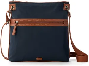 The Sak Esperato Nylon Flat Crossbody in Eco Twill, Adjustable Repreve Webbing Strap