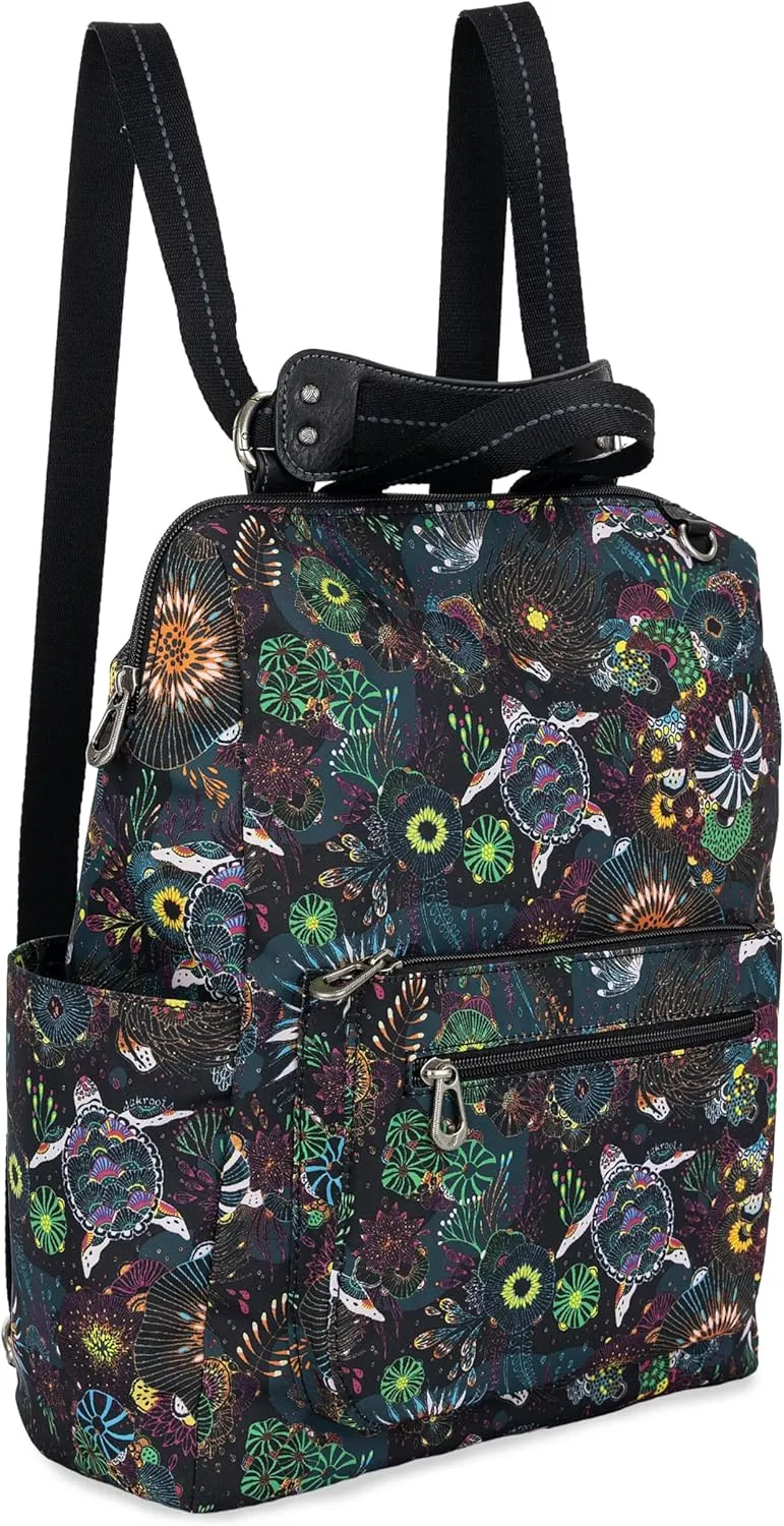 The Sak Womens Loyola Convertible Backpack Rainbow Seascape One-Size