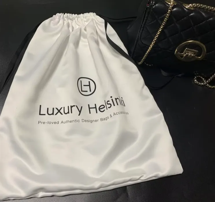 Thick White Satin Silk Drawstring Dust Bag for Women Handbags Large Dust Satin Yoni Steam Seat Bags Satin Clothing Bags