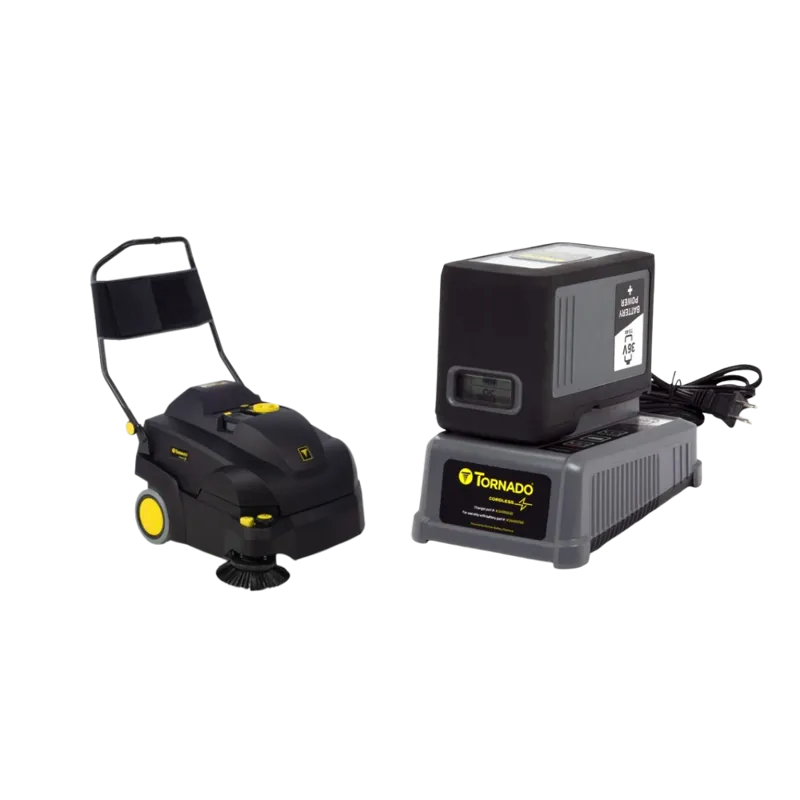 Tornado Tempest Wide Area Carpet Sweeper Vac, Battery Powered (TV400-W26-U)