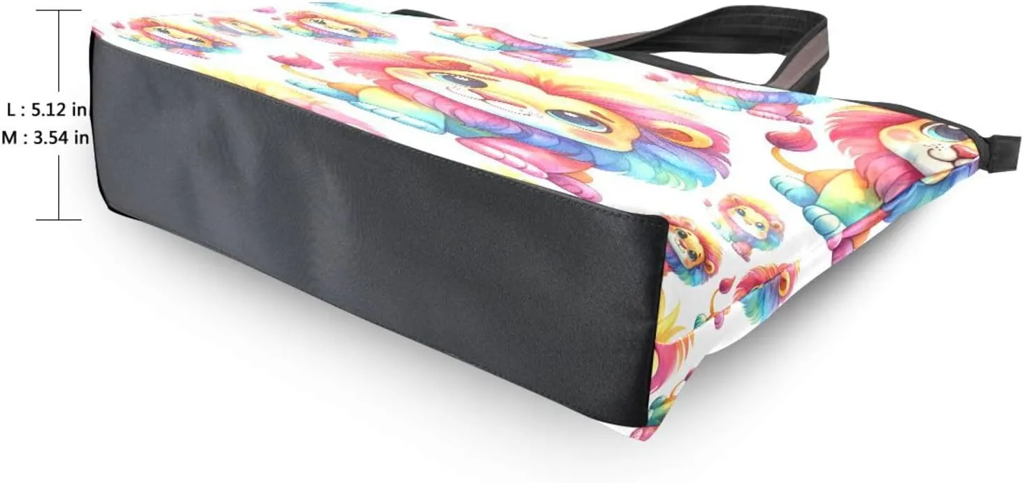 Tote Bag for Women with Zipper,Polyester Tote Purse Holiday Tote Bag Work Handbag Women Gift