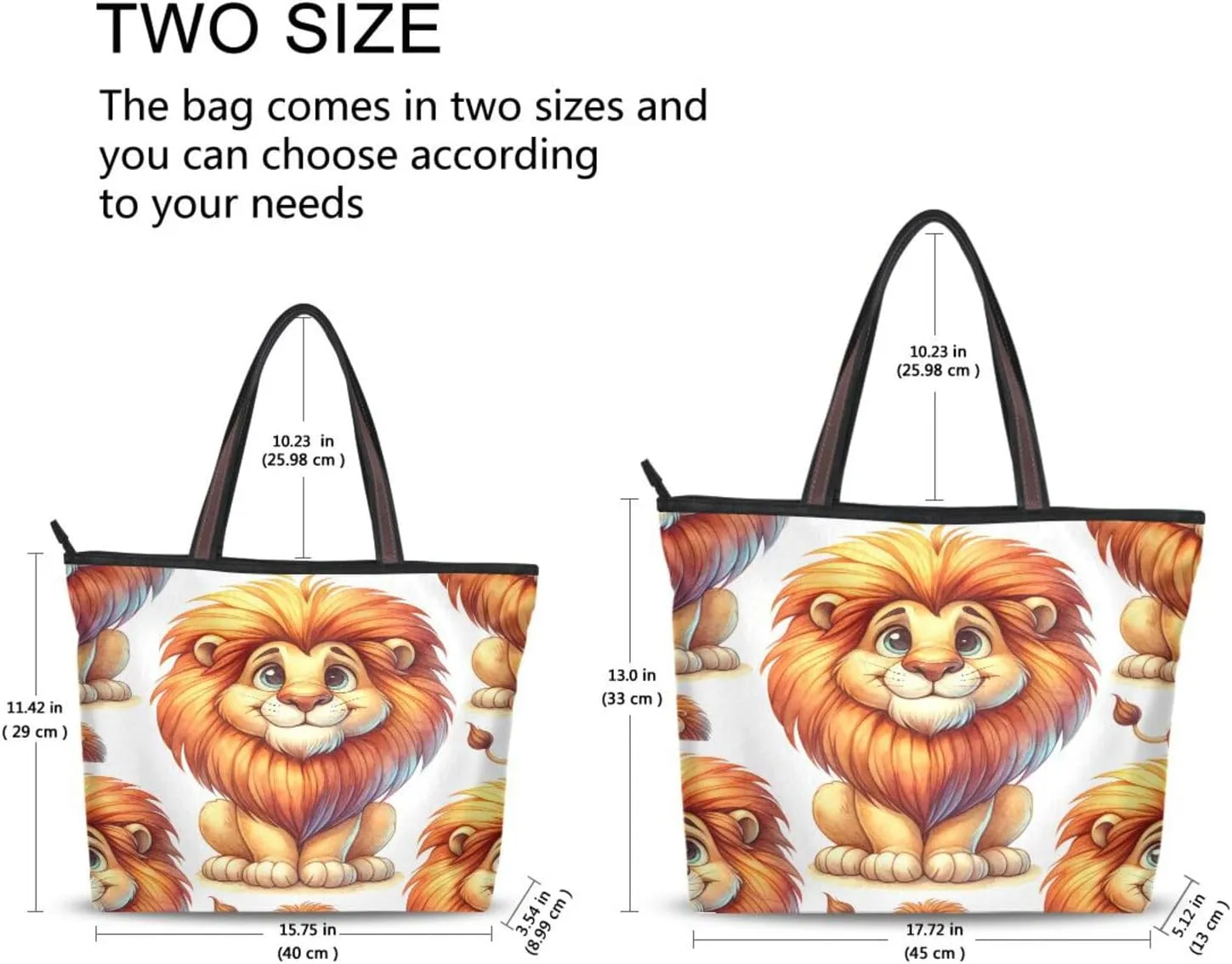 Tote Bag for Women with Zipper,Polyester Tote Purse Holiday Tote Bag Work Handbag Women Gift