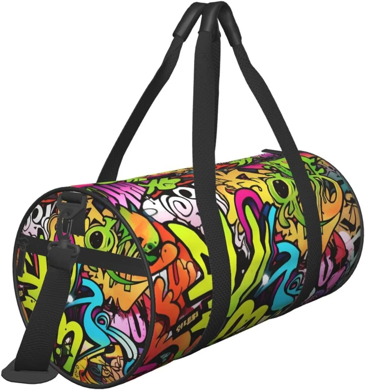 Travel Bag For Women,Graffiti Drawing Print Personal Item Duffle Bags,Weekend Travel Duffel Tote Bag,Travel Sport Gym Bag For Men,Airplane Travel Essentials For Flying