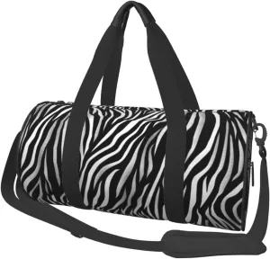 Travel Bag For Women,Zebra Print Print Personal Item Duffle Bags,Weekend Travel Duffel Tote Bag,Travel Sport Gym Bag For Men,Airplane Travel Essentials For Flying