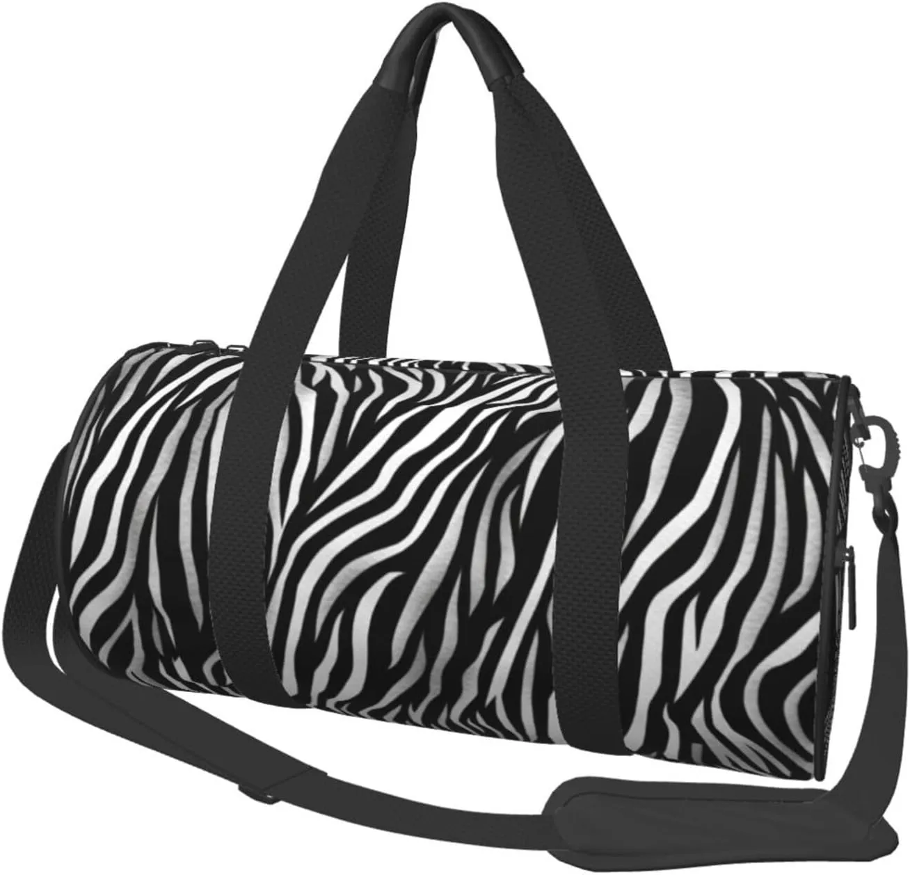 Travel Bag For Women,Zebra Print Print Personal Item Duffle Bags,Weekend Travel Duffel Tote Bag,Travel Sport Gym Bag For Men,Airplane Travel Essentials For Flying