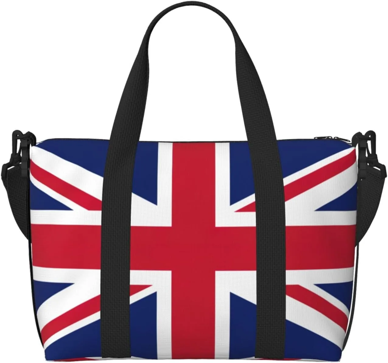 Travel Duffle Bag Weekender Bag Carry On Tote Bag Sport Gym Bag for Women Men British flag Print