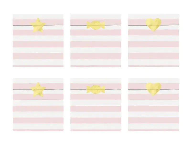 Treat bags yummy, light pink