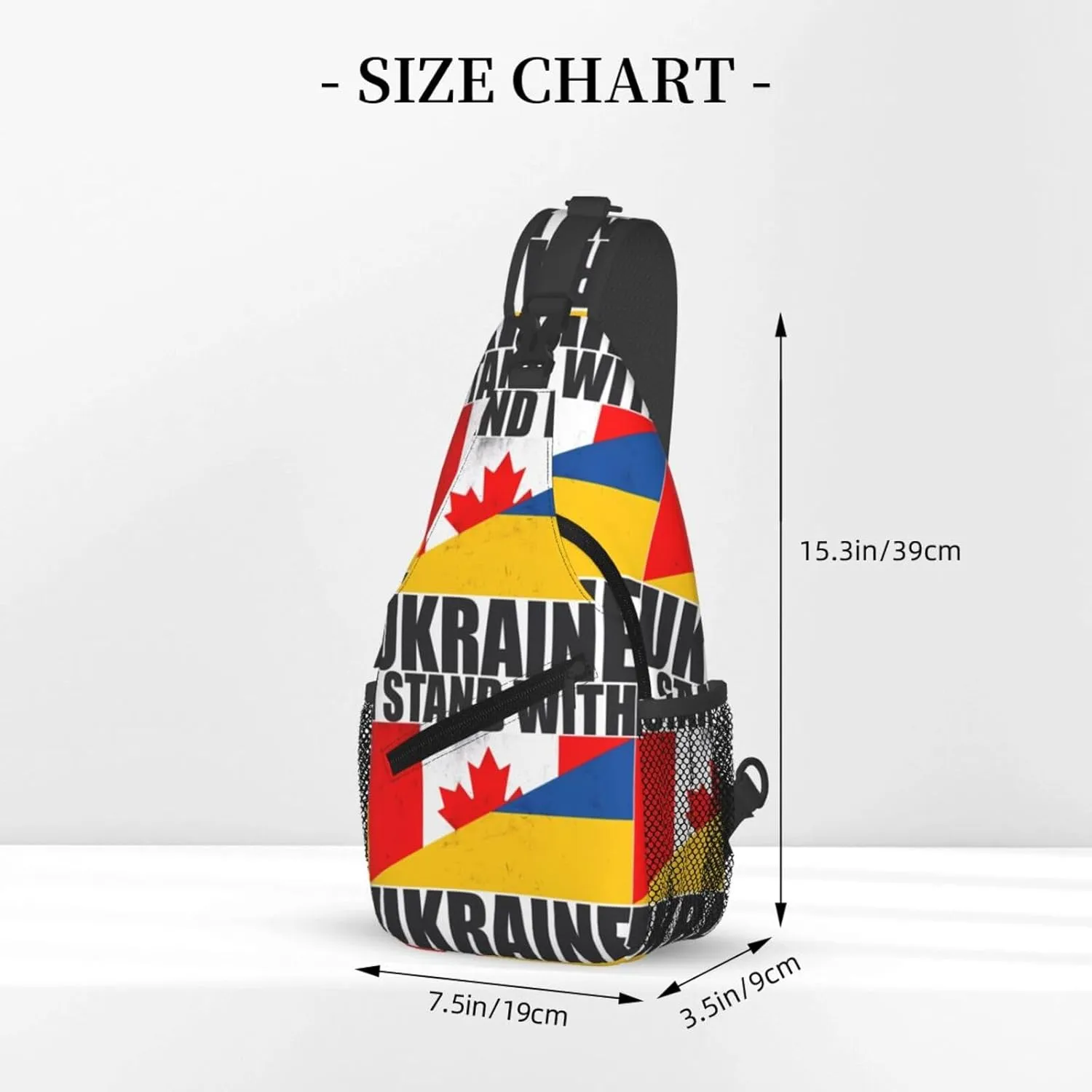 Trinidad Strong Vintage Graffiti Flag Sling Bag Adjustable Chest Bags Casual Crossbody Bag Travel Shoulder Backpack