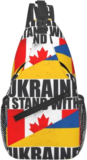 Trinidad Strong Vintage Graffiti Flag Sling Bag Adjustable Chest Bags Casual Crossbody Bag Travel Shoulder Backpack