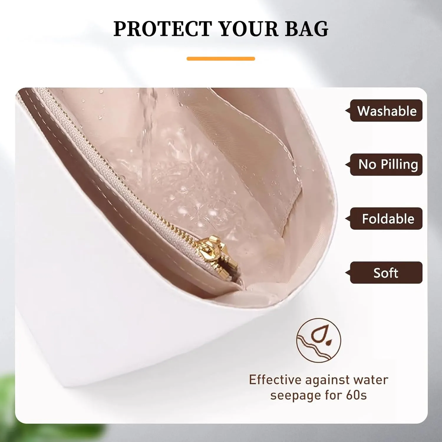 Ultra-light Purse Organizer Insert Compatible with Longchamp Energy Series Bag and More, Waterproof DupontPaper and Silk Handbag Inner for Luxury Bags, Keeps Tote Handbag Neat (Energy, M)
