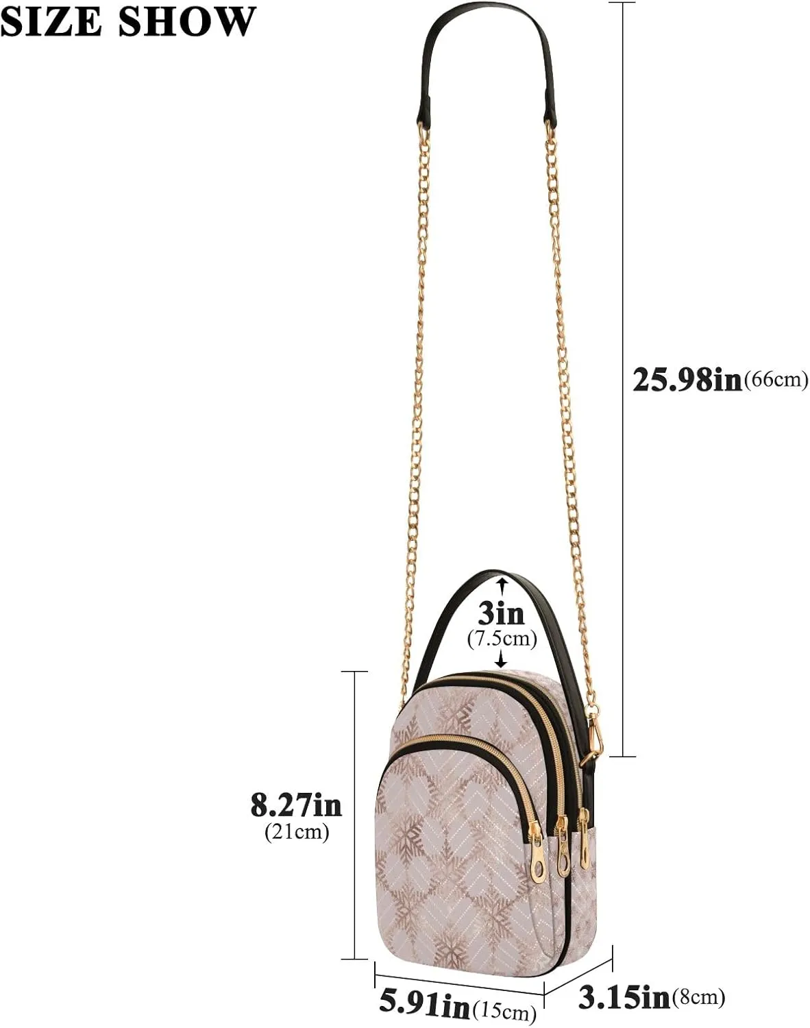 Unicorn Background with Rainbow Crossbody Handbags for Women Casual Leather Shoulder Phone Purse