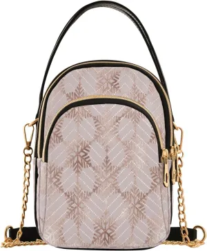 Unicorn Background with Rainbow Crossbody Handbags for Women Casual Leather Shoulder Phone Purse