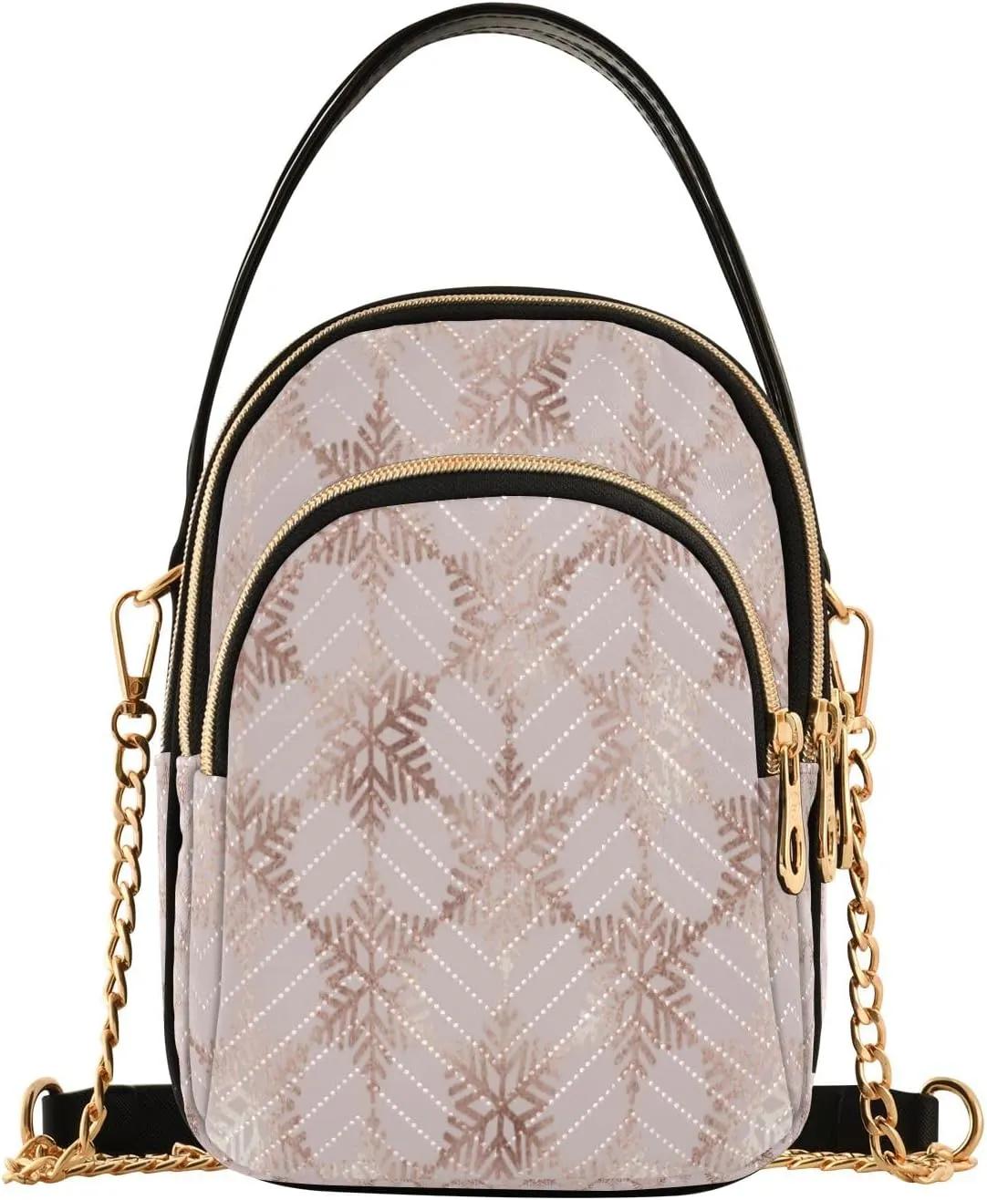 Unicorn Background with Rainbow Crossbody Handbags for Women Casual Leather Shoulder Phone Purse