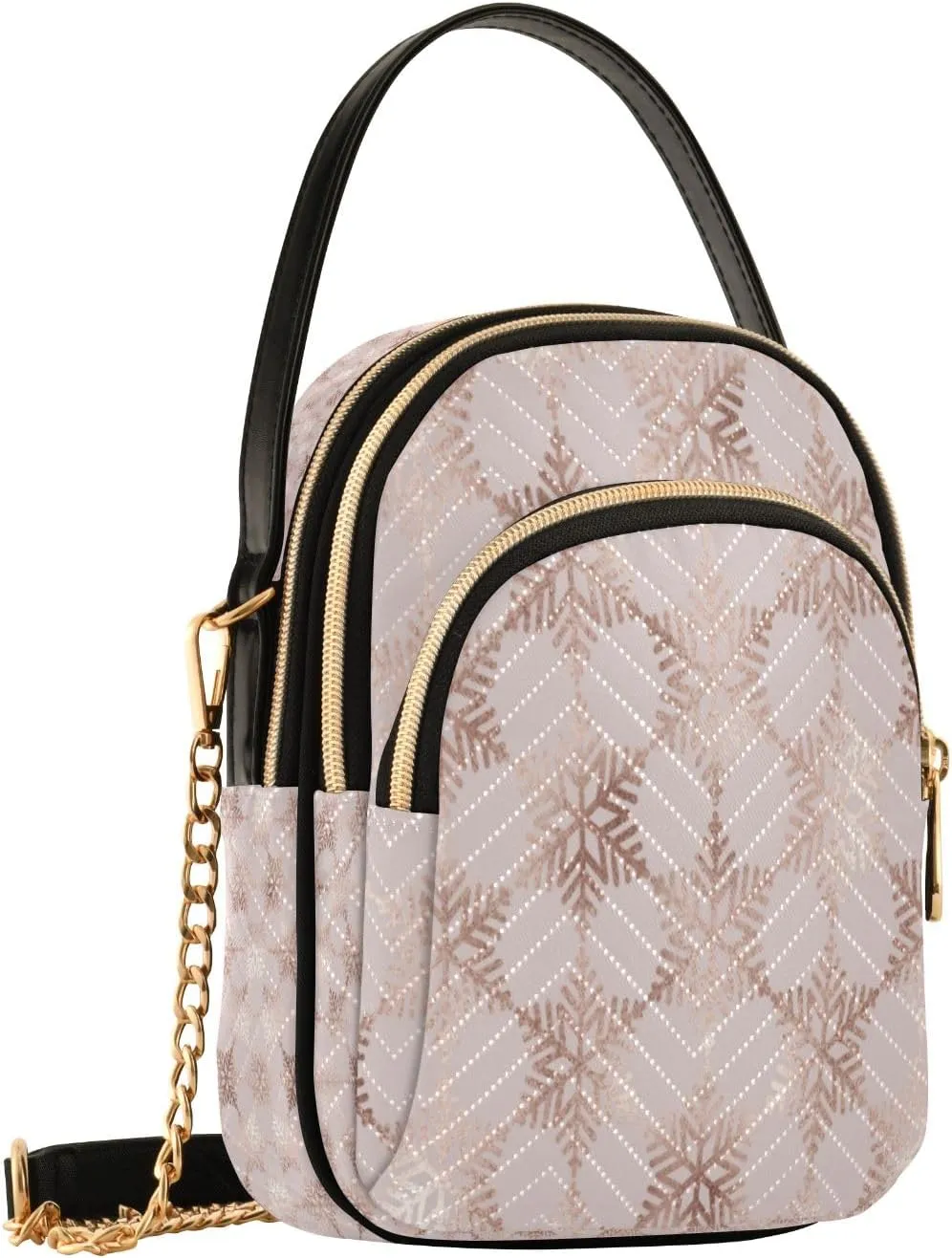 Unicorn Background with Rainbow Crossbody Handbags for Women Casual Leather Shoulder Phone Purse