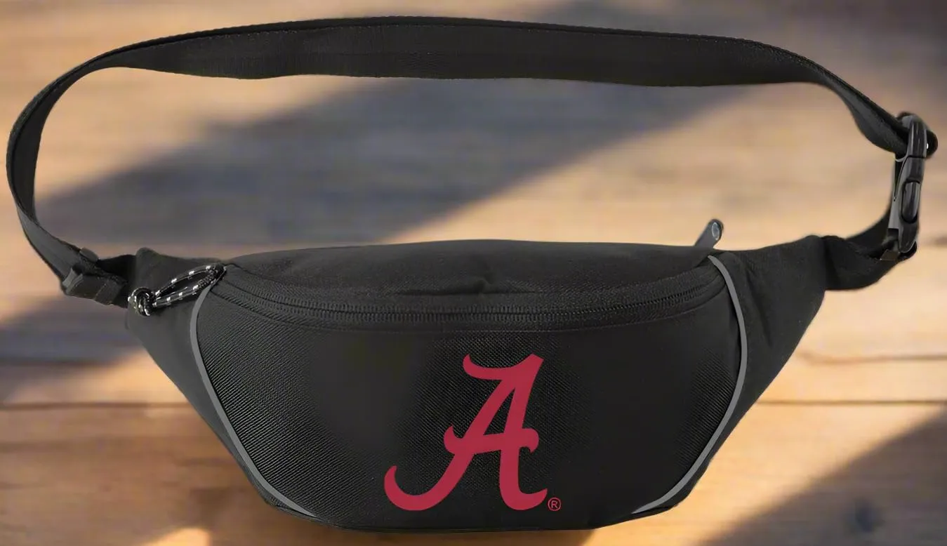 University of Alabama Waist Bag Alabama Hip Pack for Men or Women for Walking Workout Traveling Running Hiking Cycling (Bama A)
