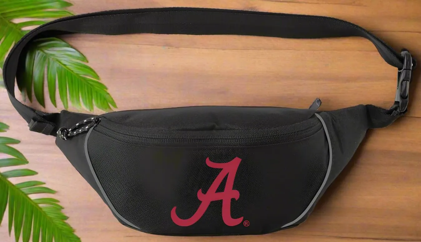 University of Alabama Waist Bag Alabama Hip Pack for Men or Women for Walking Workout Traveling Running Hiking Cycling (Bama A)