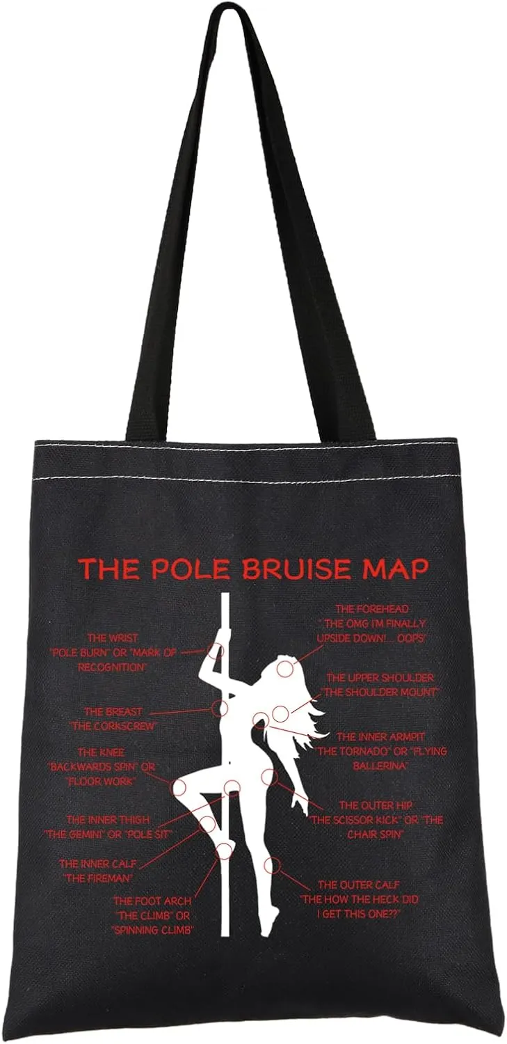 VAMSII Pole Dancer Appreciation Gift Pole Dancing Design Tote Bag Ophthalmologist Handbag Ophthalmology Graduation Gift