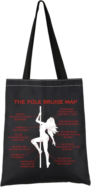 VAMSII Pole Dancer Appreciation Gift Pole Dancing Design Tote Bag Ophthalmologist Handbag Ophthalmology Graduation Gift