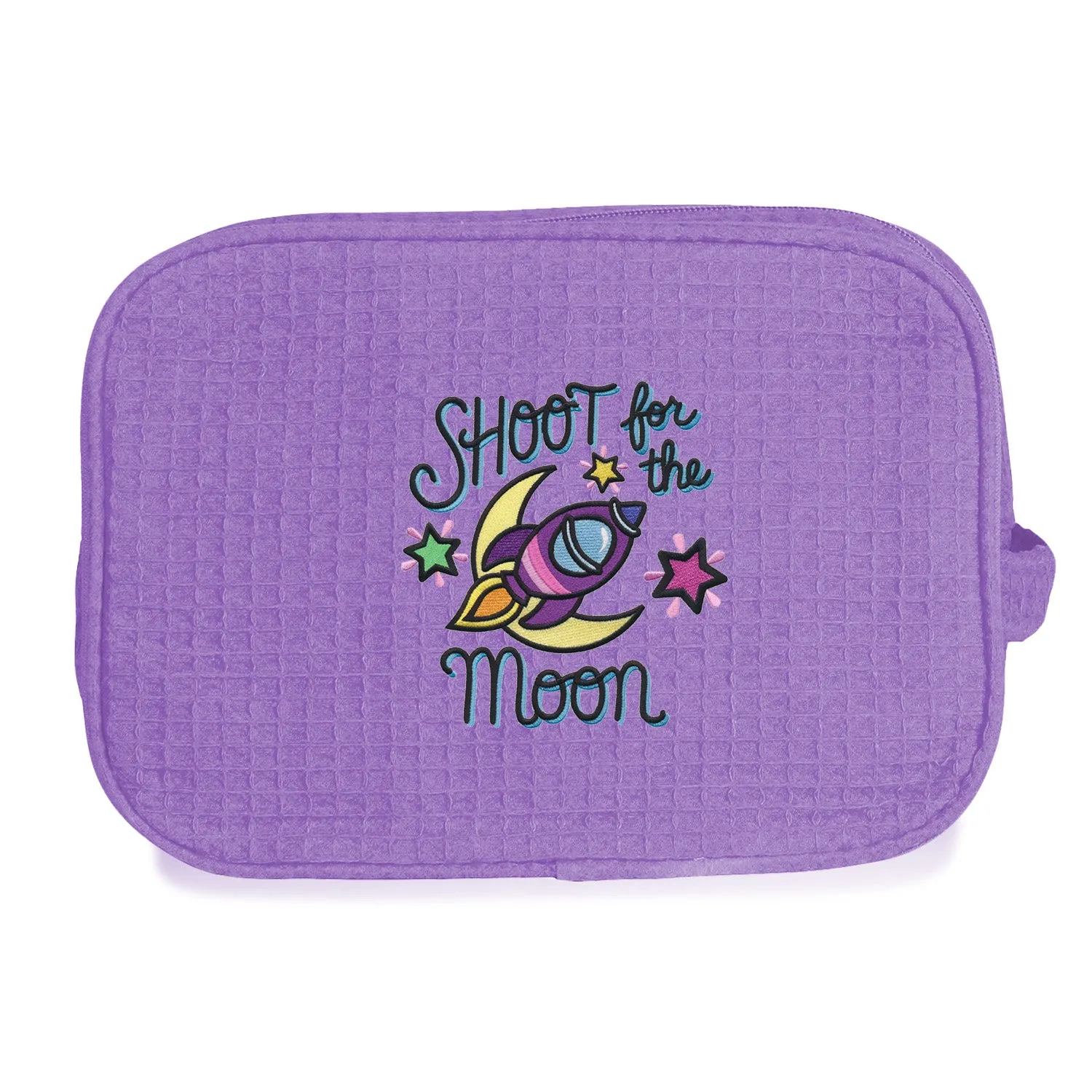 Waffle Weave Large Cosmetic Bag