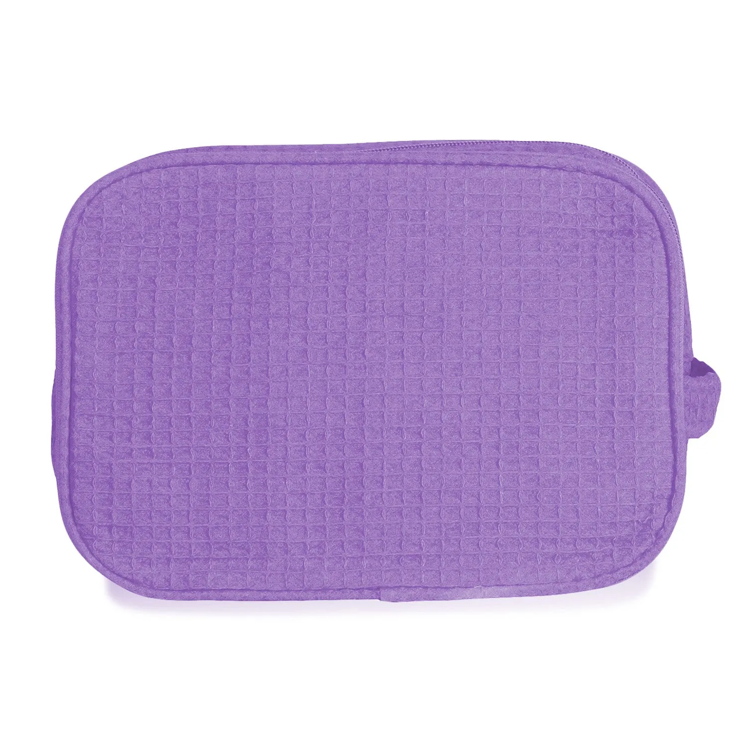 Waffle Weave Large Cosmetic Bag