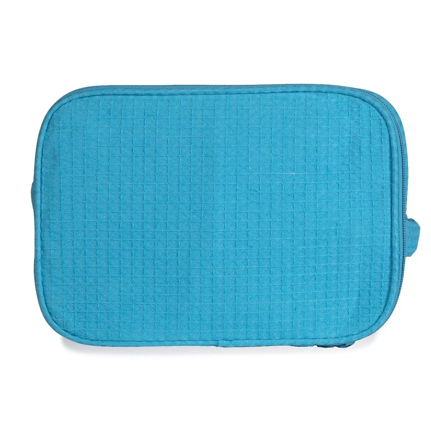Waffle Weave Large Cosmetic Bag