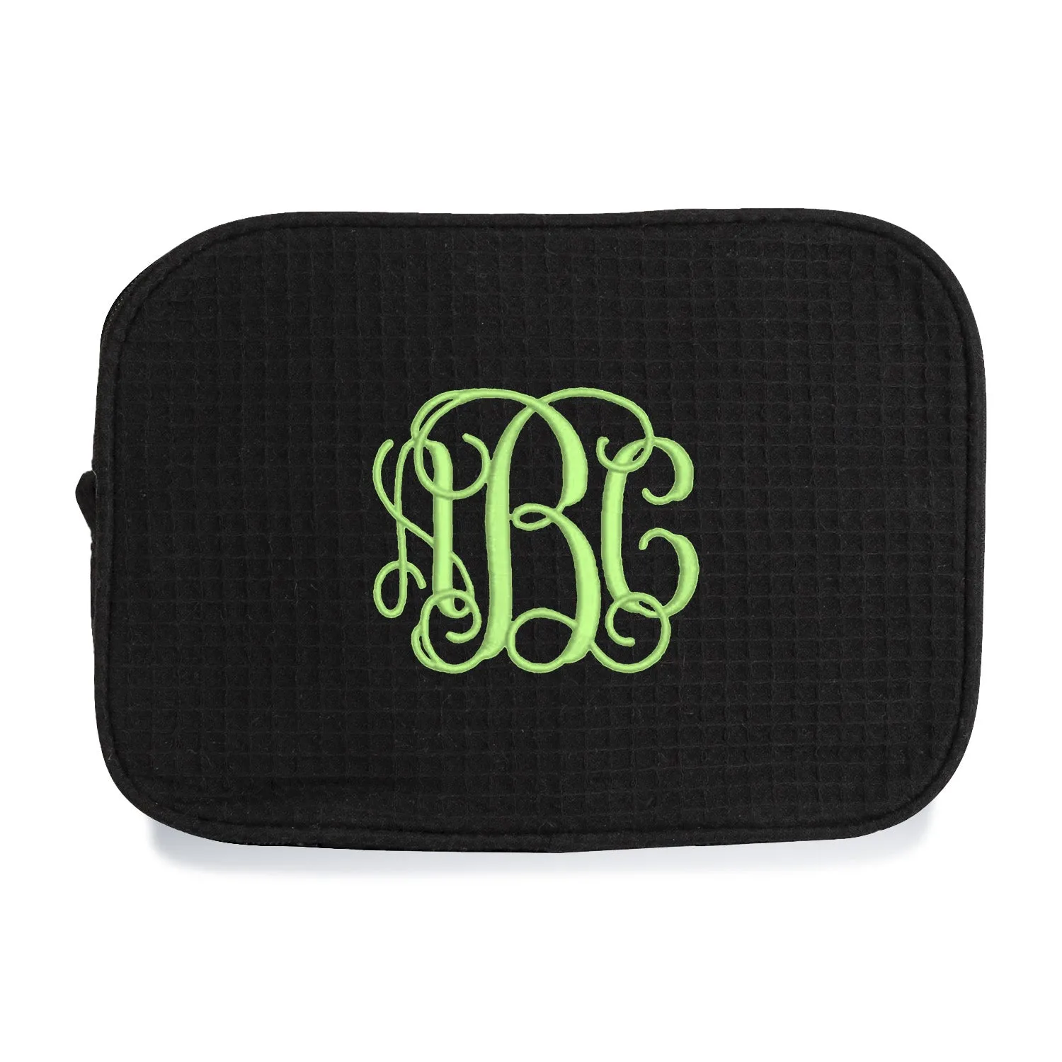 Waffle Weave Large Cosmetic Bag