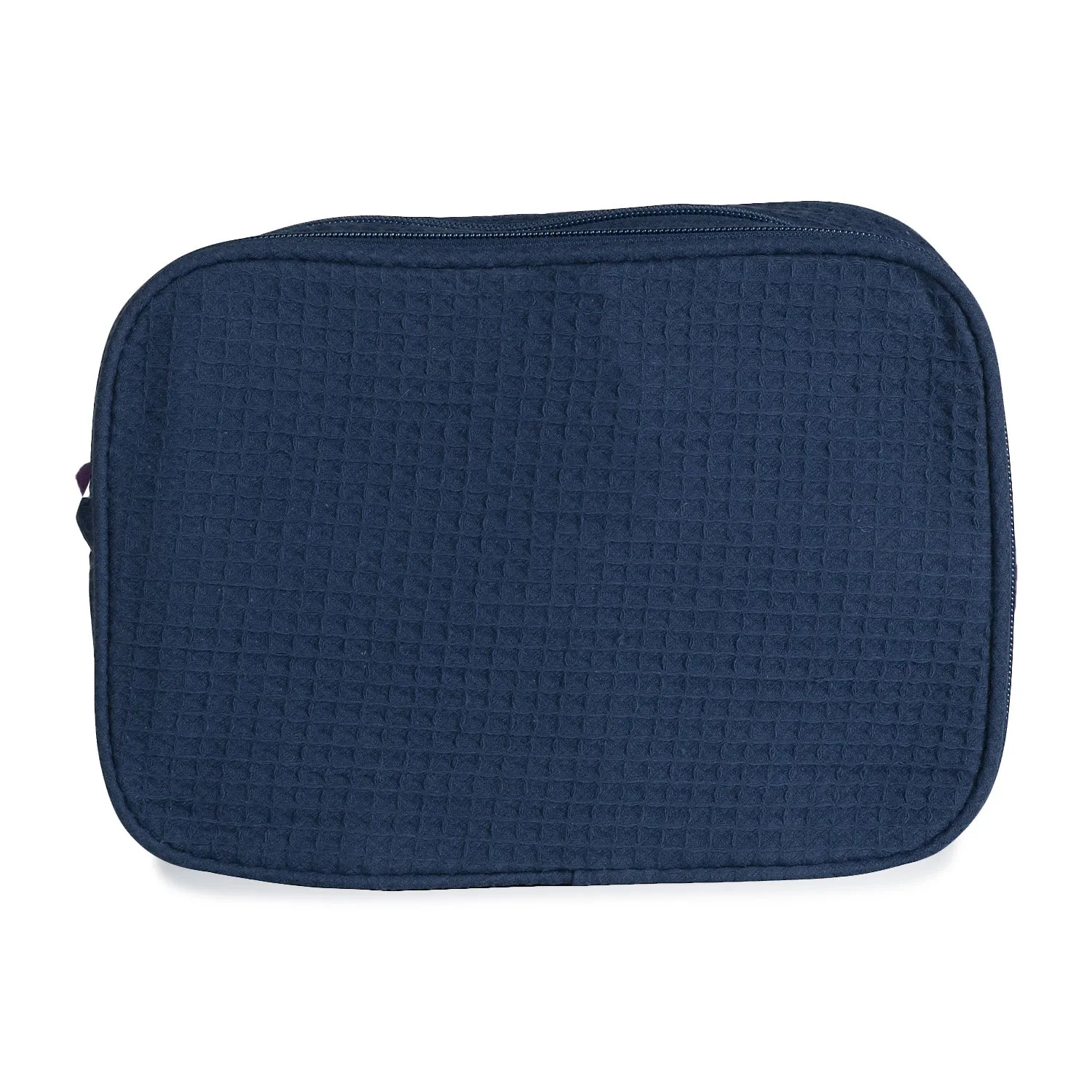 Waffle Weave Large Cosmetic Bag