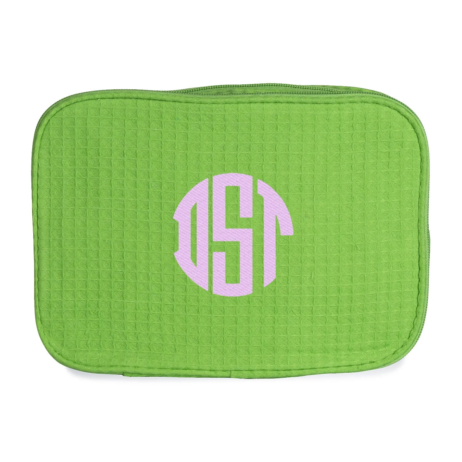 Waffle Weave Large Cosmetic Bag