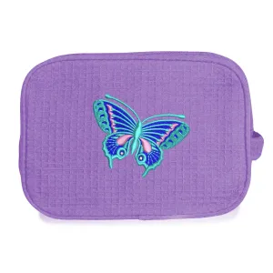 Waffle Weave Large Cosmetic Bag