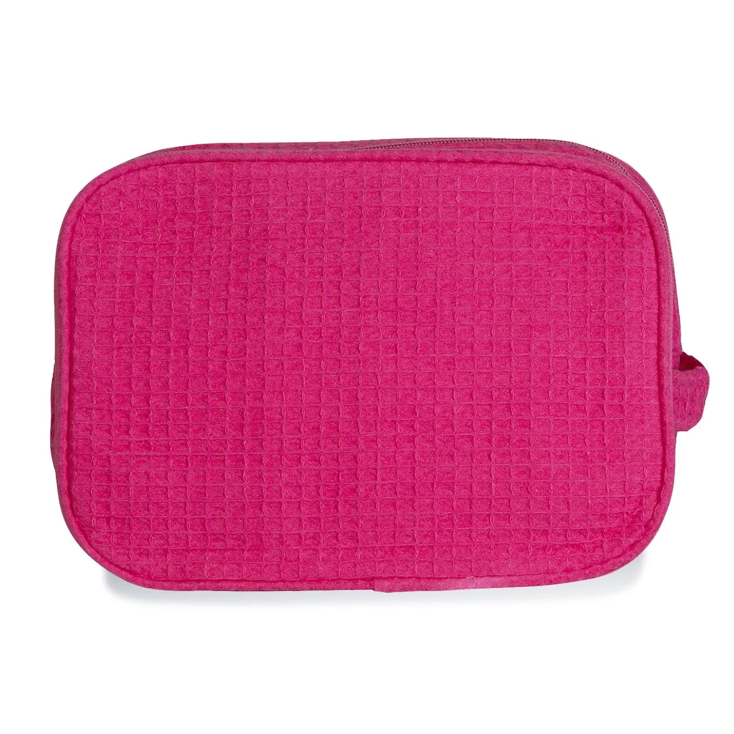 Waffle Weave Large Cosmetic Bag