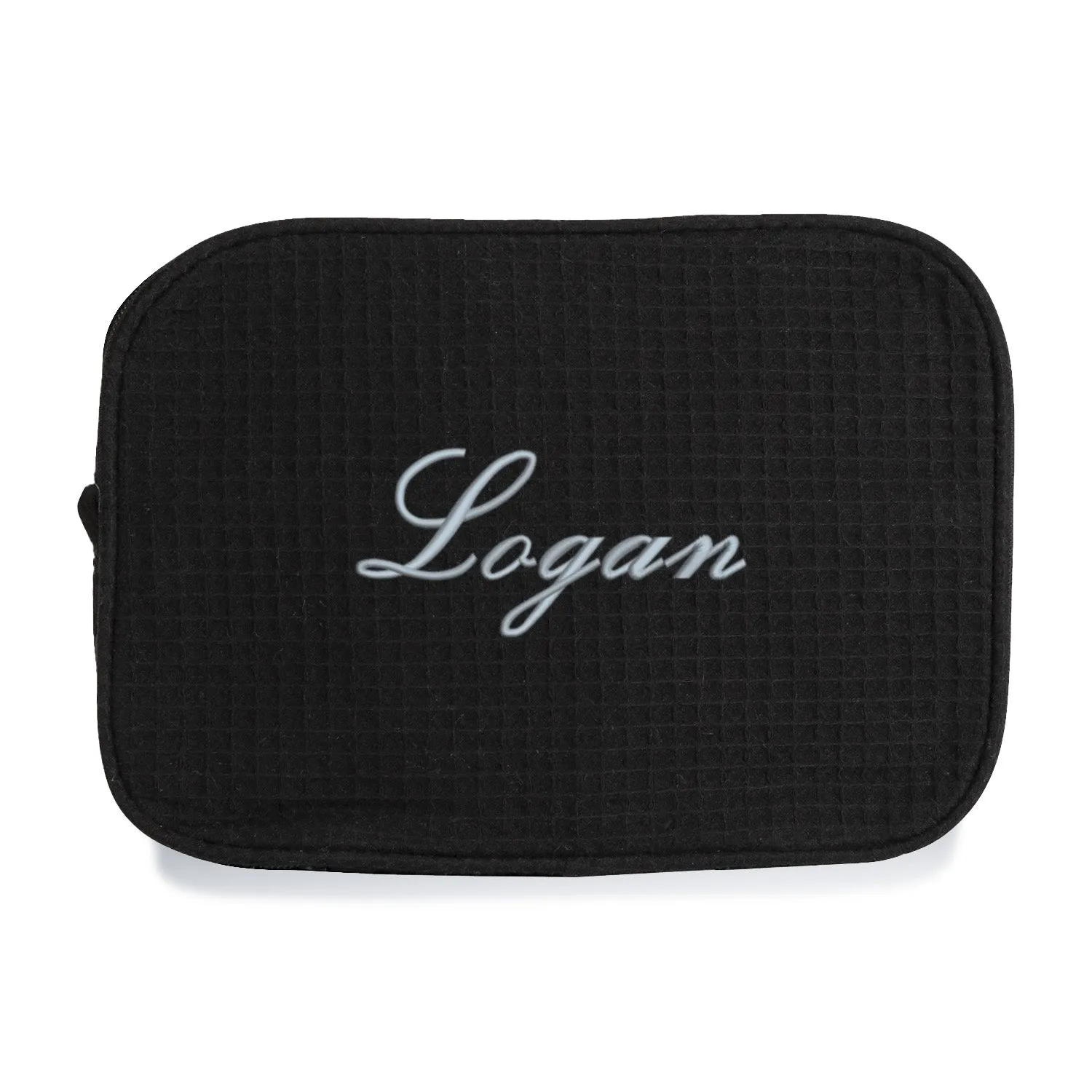 Waffle Weave Large Cosmetic Bag