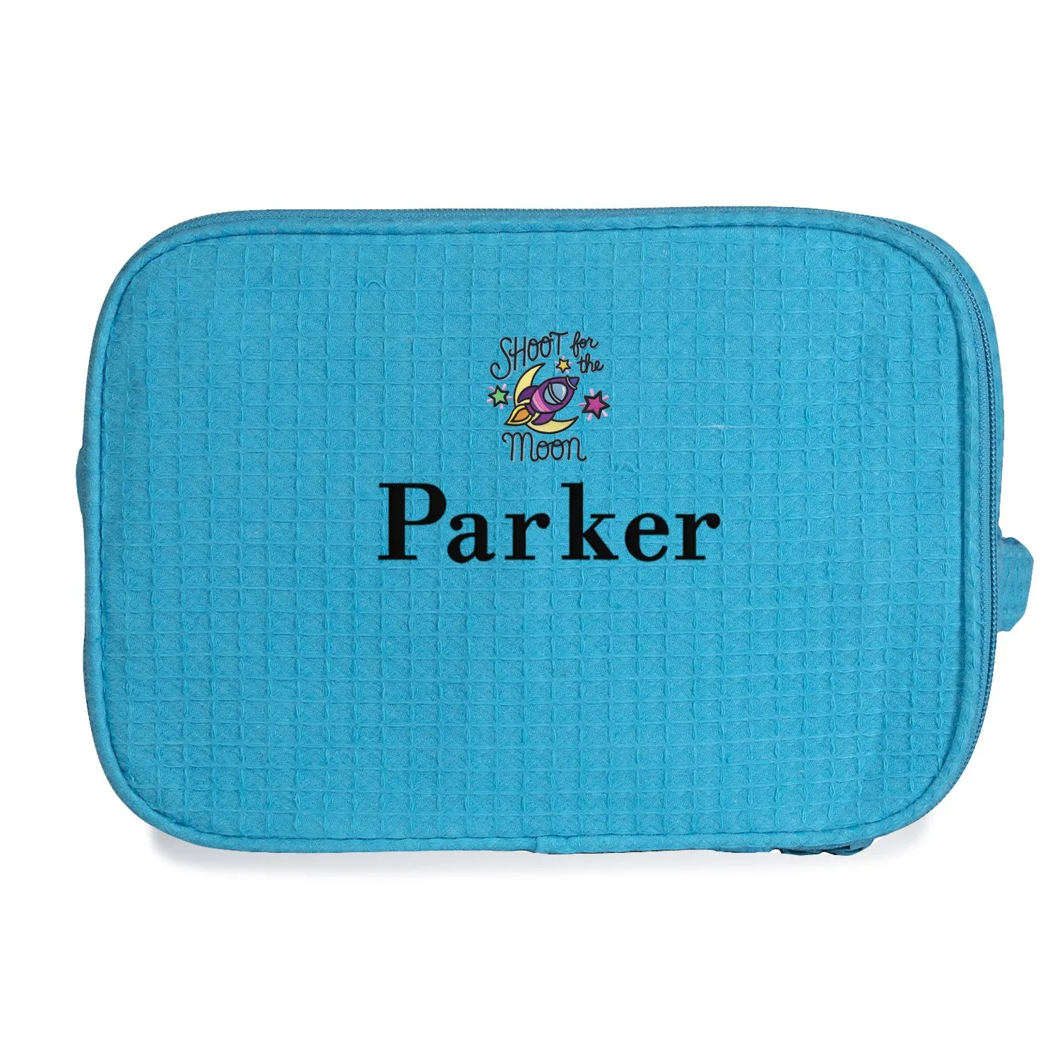 Waffle Weave Large Cosmetic Bag