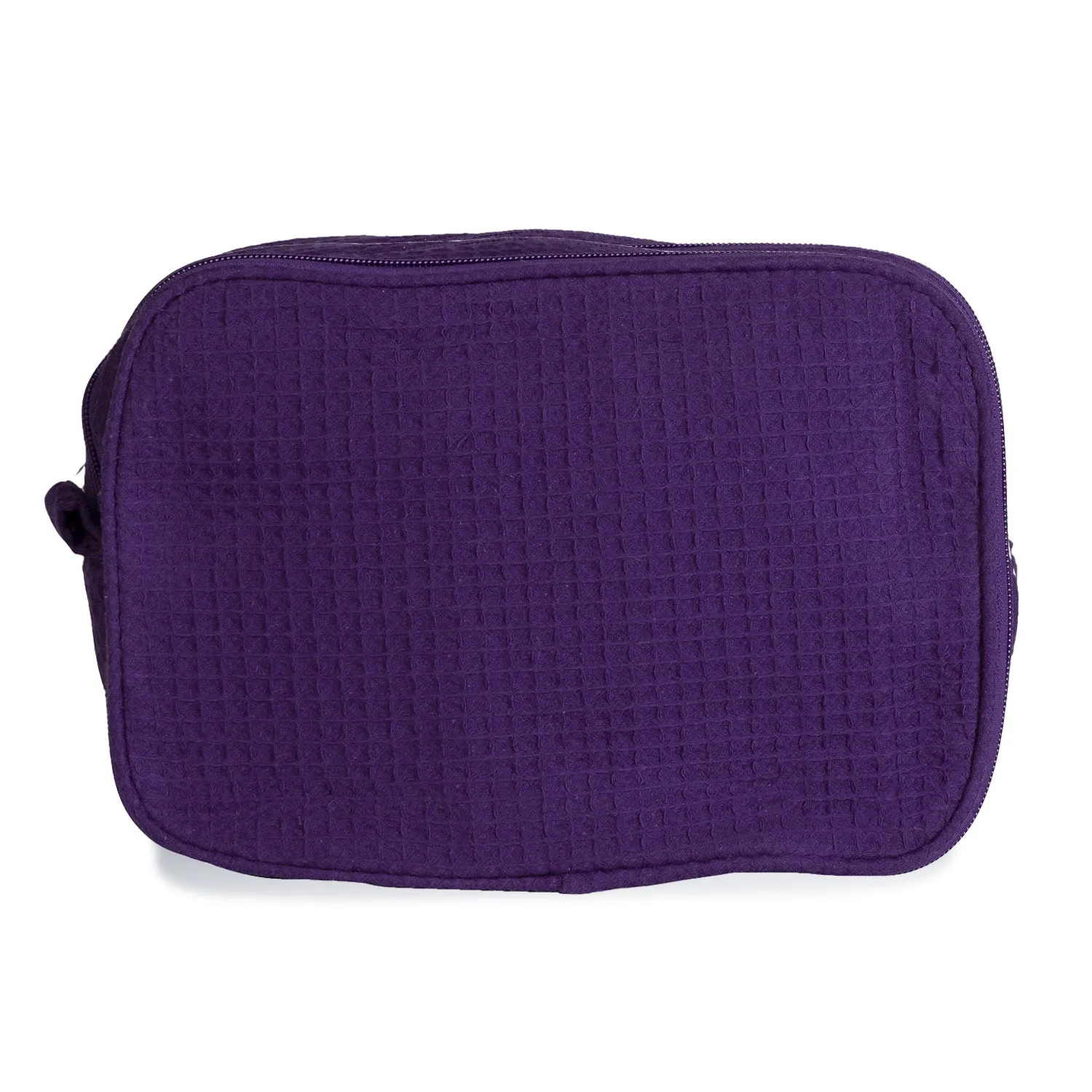 Waffle Weave Large Cosmetic Bag