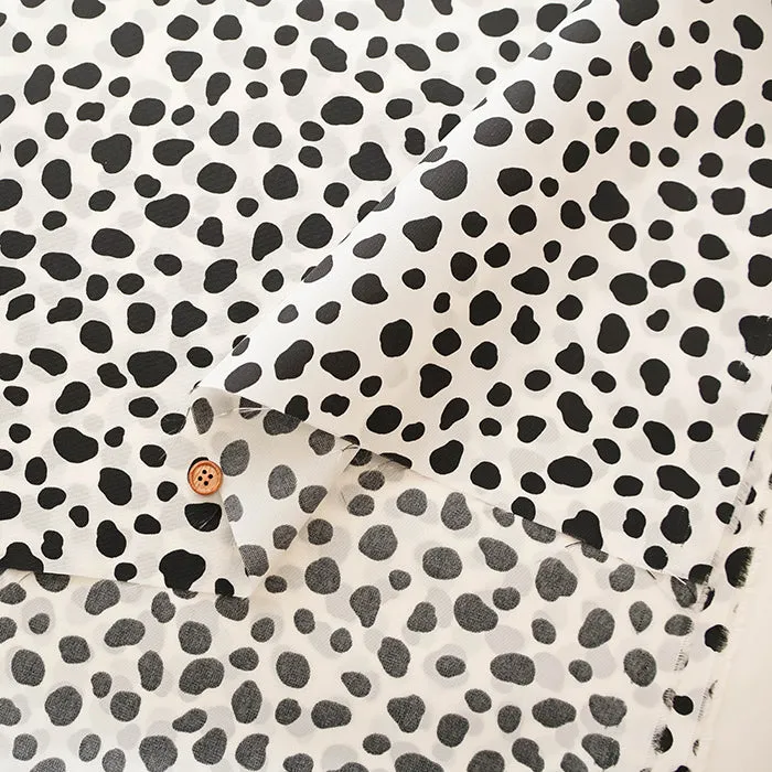 Water Repellent Nylon Oxford Print Fabric - Dalmatian
