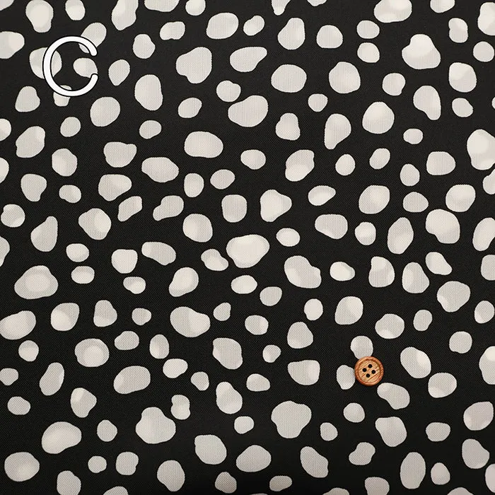 Water Repellent Nylon Oxford Print Fabric - Dalmatian