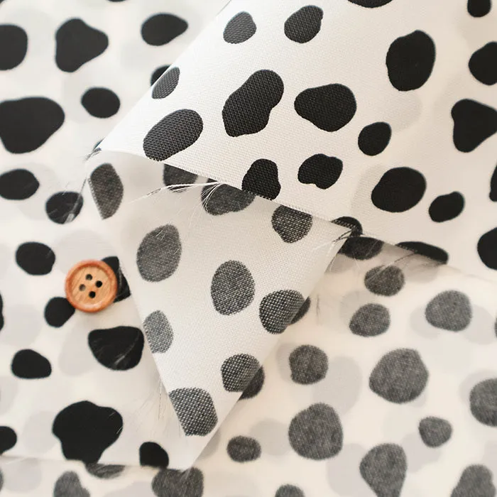 Water Repellent Nylon Oxford Print Fabric - Dalmatian