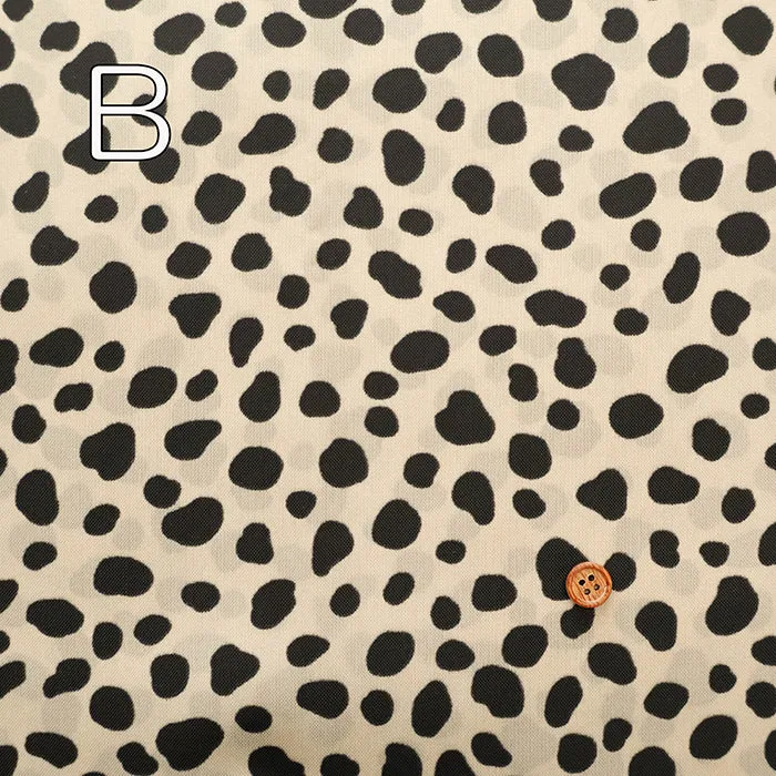 Water Repellent Nylon Oxford Print Fabric - Dalmatian