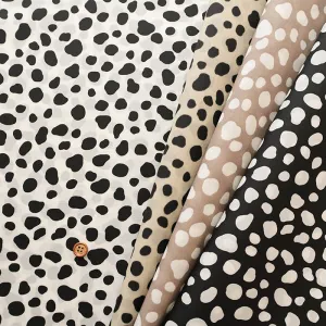 Water Repellent Nylon Oxford Print Fabric - Dalmatian