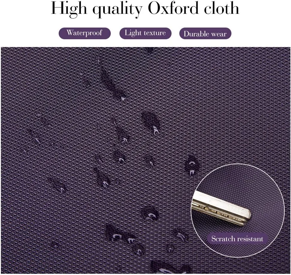 Water Repellent Nylon Shoulder Bag Handbag Laptop Tote Travel Work School Clinic Nurse Tote (Lavender)