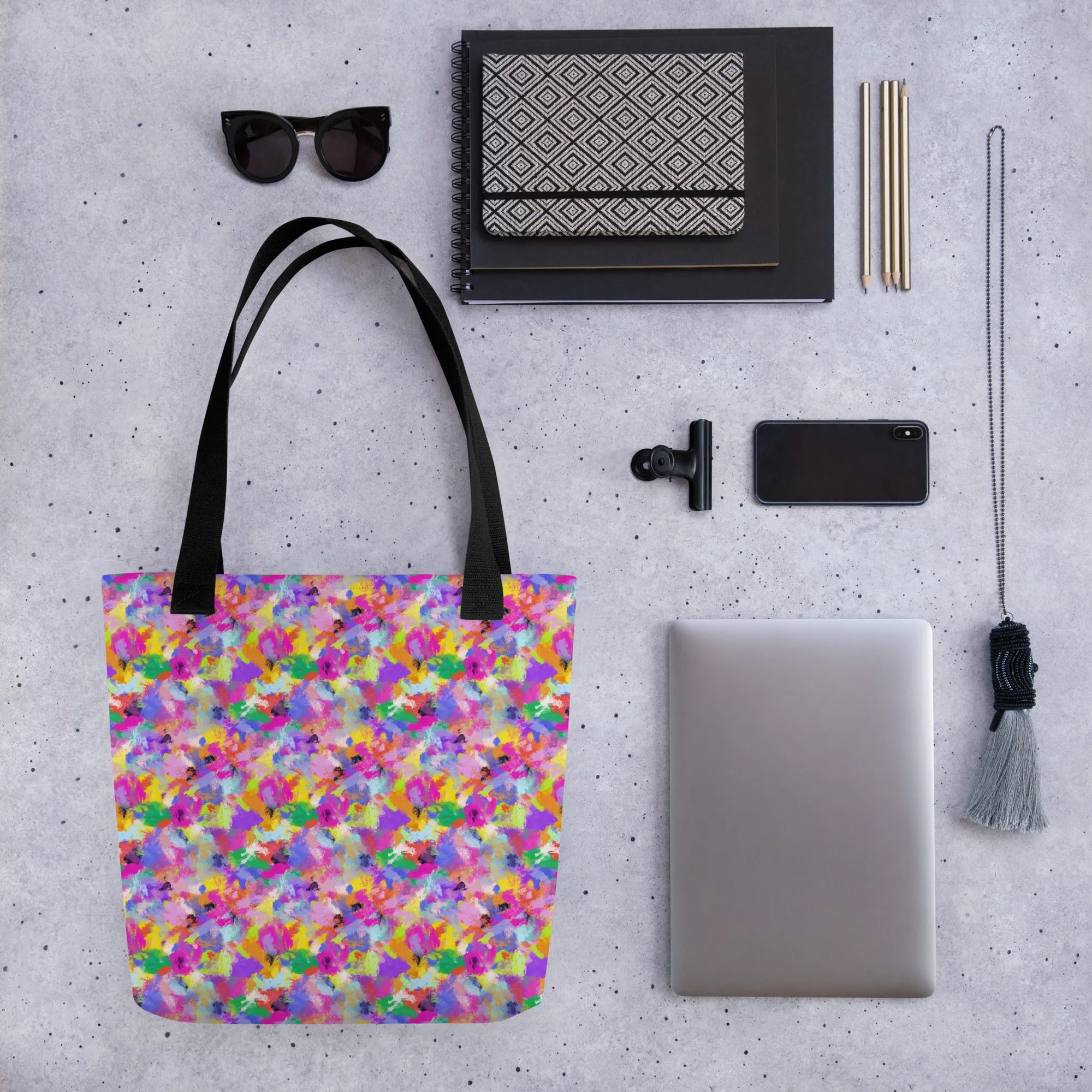 Watercolour Rainbow Tote Bag