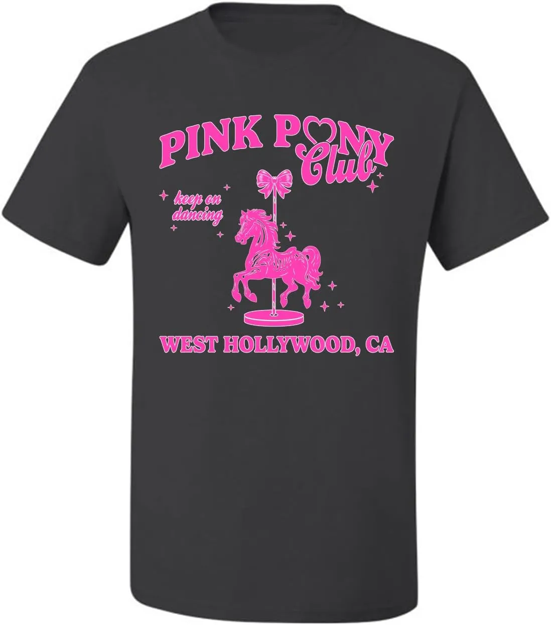 Wild Bobby Pink Pony Club West Hollywood California Logo | Fan Lyrics Music Concert Merch Pop Culture Shirt