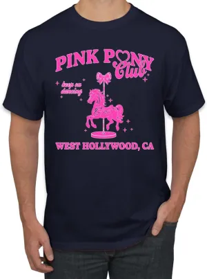 Wild Bobby Pink Pony Club West Hollywood California Logo | Fan Lyrics Music Concert Merch Pop Culture Shirt